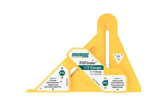 MICROJIG FITFINDER 1/2 gauge for woodworking setup and measurement.