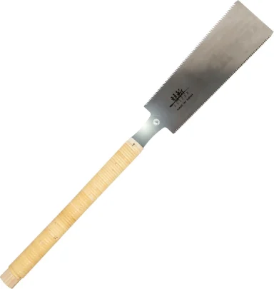 SUIZAN Japanese hand pull saw with steel blade and wooden handle