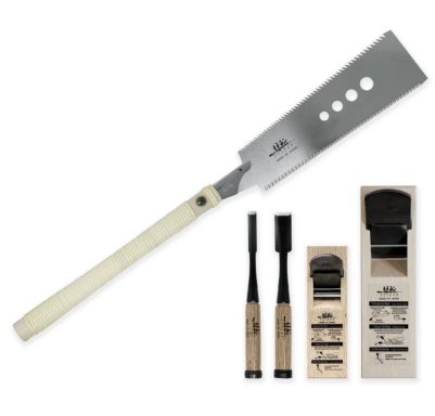 SUIZAN Japanese carpenter’s tool set with hand saws and hand plane
