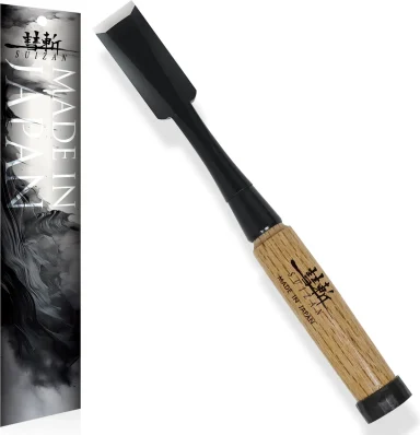 SUIZAN 24 mm Japanese wood chisel with wooden handle