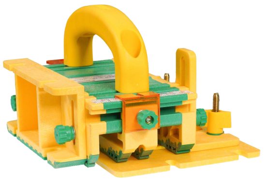 MICROJIG GRR-RIPPER 200 AIR push block with attached components.